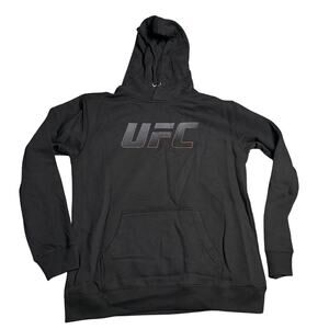 UFC Logo Black Hoodie Sweatshirt NEW No Tags Size Large Mens